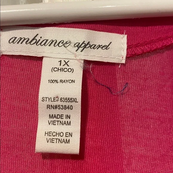 Ambiance Apparel size 1X top good condition - Picture 2 of 2